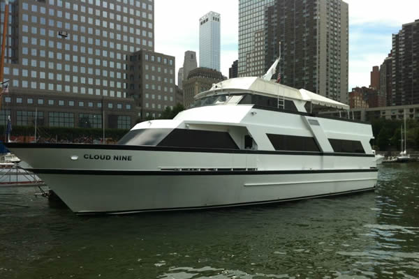 Cloud Nine Docked Downtown Manhattan